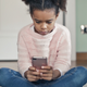 Child with a smartphone